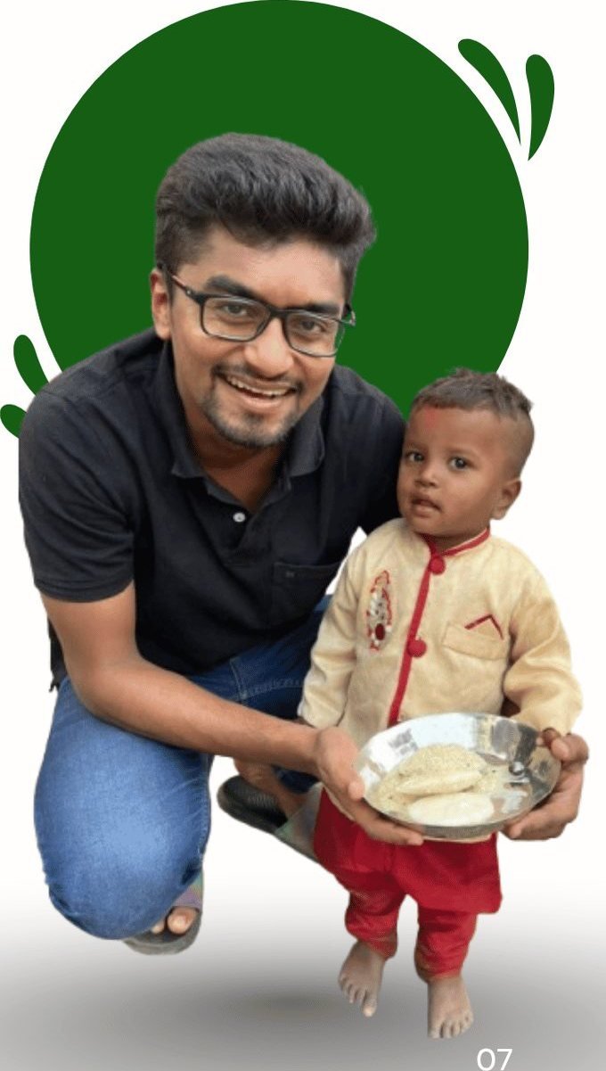 Founder Pankaj Thakkar with a child - We Can We Will Foundation